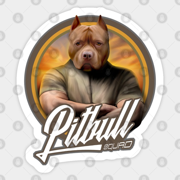 American Pitbull Terrier dog Sticker by Puppy & cute